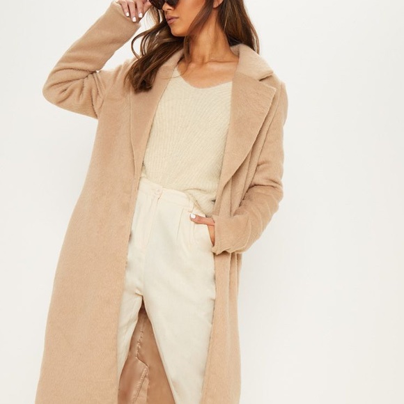 PrettyLittleThing Jackets & Blazers - Camel tailored longline coat